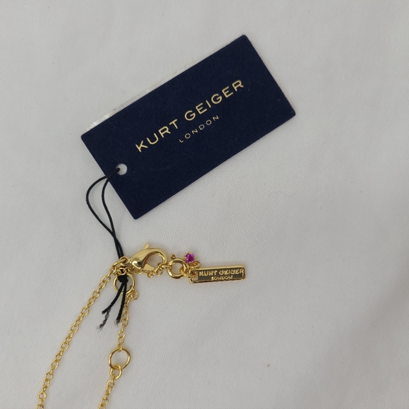 Kurt Geiger Rainbow Heart Eagle Pendant Necklace - Picture 5 of 6